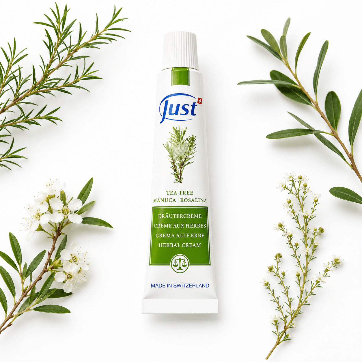Taimne kreem teepuuõli, manuka ja rosalinaga 10 ml